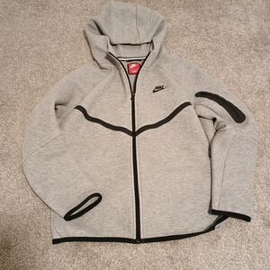 Nike Gray Hoodie with Black Accents